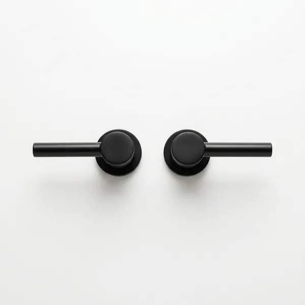 Matte Black Faucet Handle Set