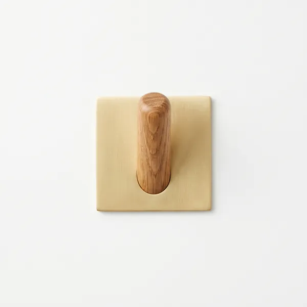 Oak Wall Hook, Single